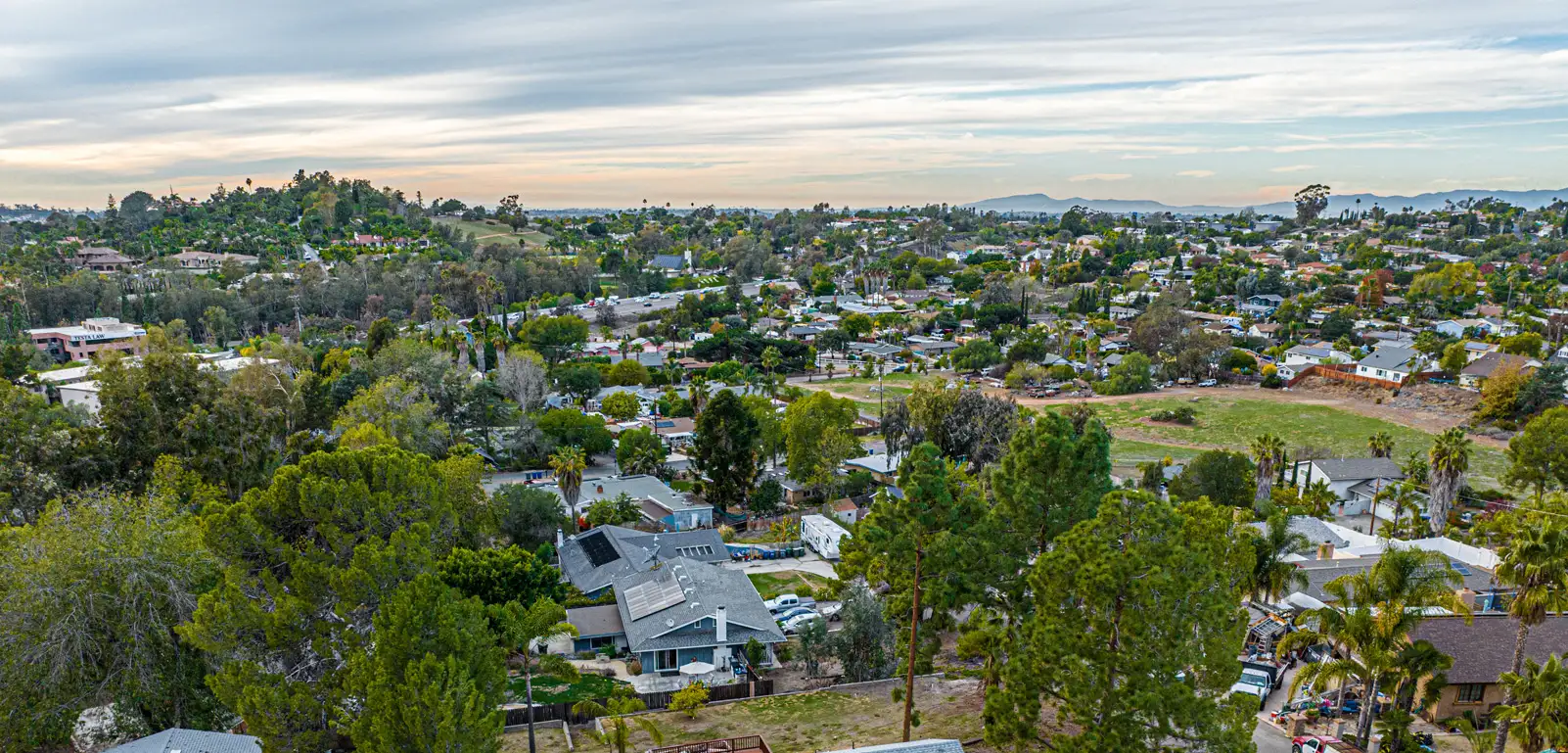Drone Over Neighborhood